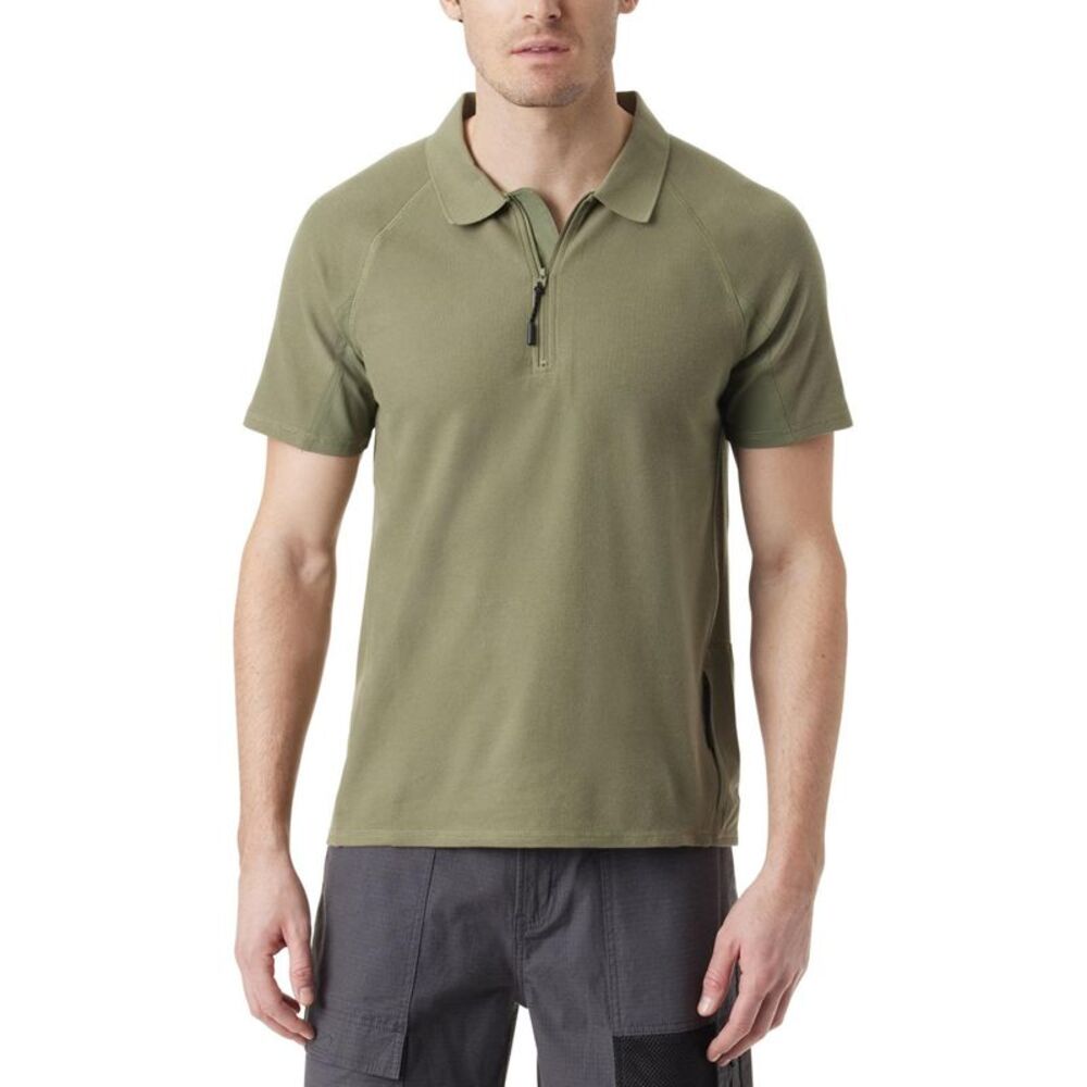 BASS OUTDOOR Mens Hiker 1/2 Zip Polo Shirt, NWT